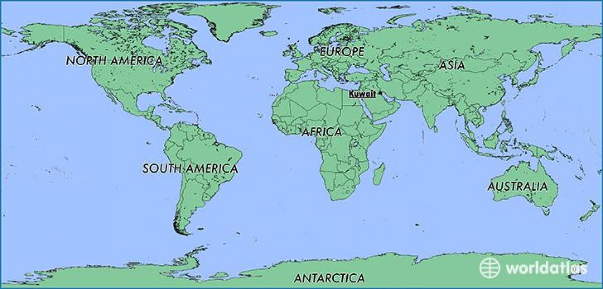 מפת העולם בכווית