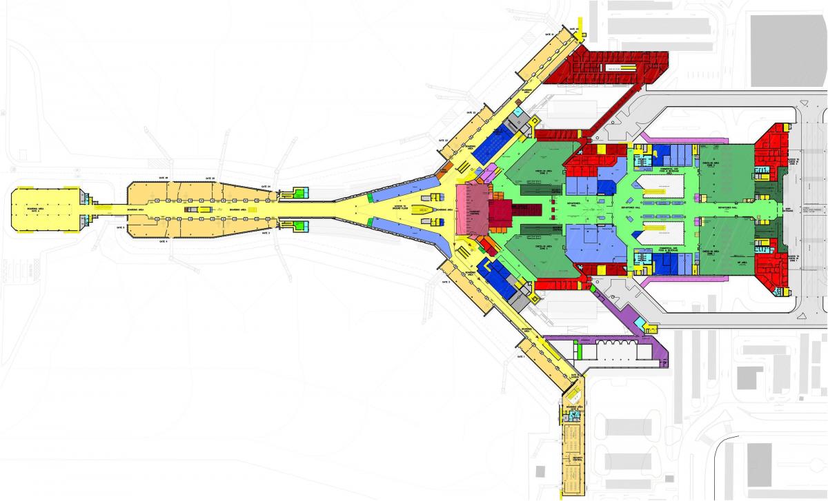מפה של שיח ' סעד נמל התעופה של כווית
